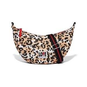 Brighton Love Leopard Print Bag with Red Accent